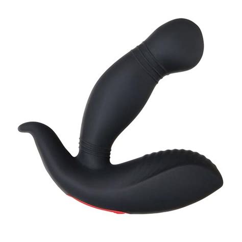 adam s rechargeable prostate massager with remote black sex toys at