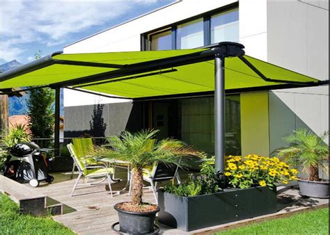 ds aluminum manual retractable double side  standing awningaw ft awning coltd
