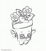 Coloring Pages Printable Shopkins Shopkin Peta Plant Print Look Other sketch template