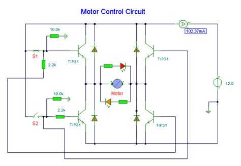 dc motor control circuit electronic circuit schematic wiring diagram