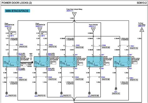 door lock actuator wiring diagram