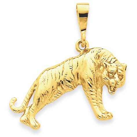 gold tiger pendant