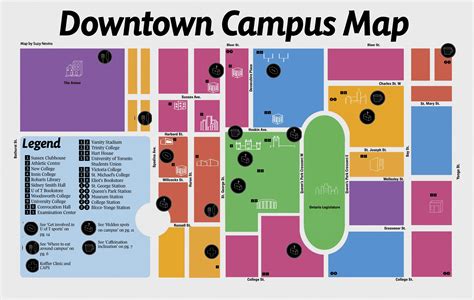 downtown campus map  varsity