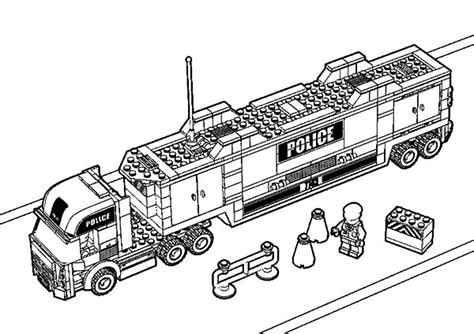 police tow truck pages coloring pages