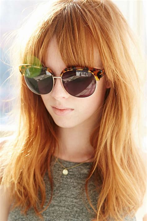 Some Sweet Middle Part Bangs Sunnies Are Perfect For