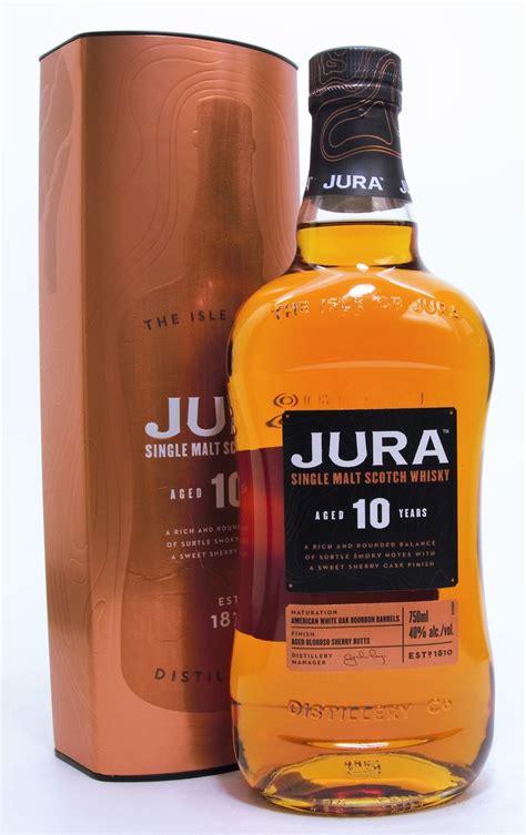 jura single malt scotch whisky aged  years ml  town tequila