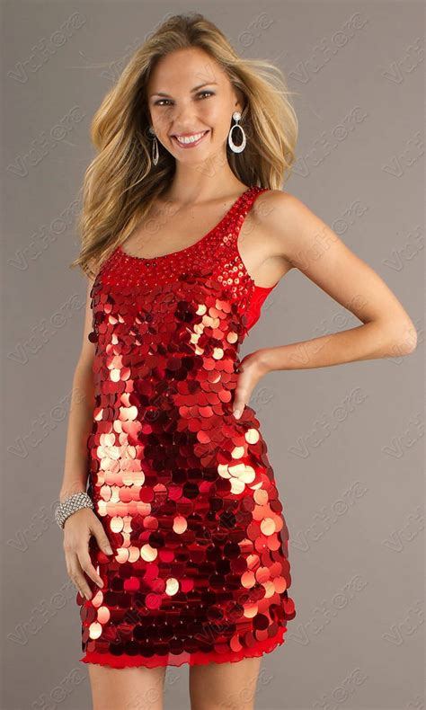 Red Sequin Dress Picture Collection