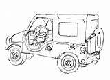 Jeep Coloring Pages Safari Wrangler Drawing Army Getdrawings Getcolorings Paintingvalley sketch template