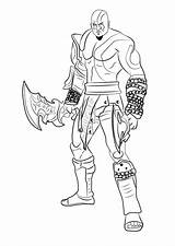 Kratos Pintar Drawingtutorials101 Descripción sketch template