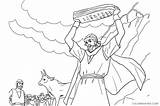 Coloring4free Moses Coloring Pages Receiving Commandments Ten Related Posts sketch template