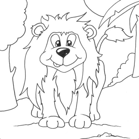 lion colouring