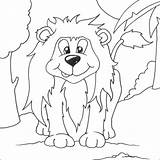 Lion Coloring Pages Colouring Kids Animals Zoo Sheets Animal Cartoon Drawing Book Printable Print Jungle sketch template