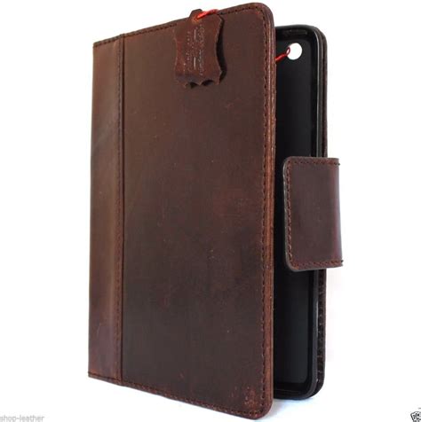 genuine vintage real leather case  apple ipad air  hard magnet  daviscase