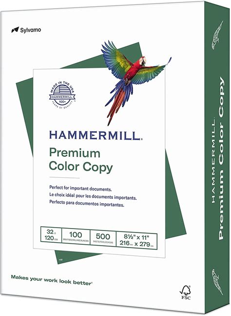 hammermill  lb premium color copy paper  sheets
