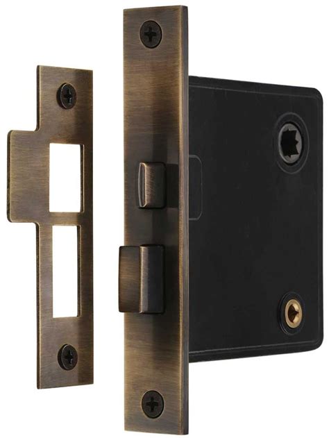 reproduction privacy mortise lock  thumbturn    backset  antique  hand