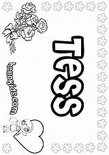 Tess Coloring Pages Color Print Hellokids Names Online sketch template