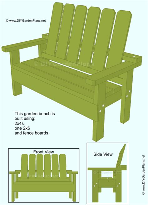 build   garden bench  plans diygardenplans