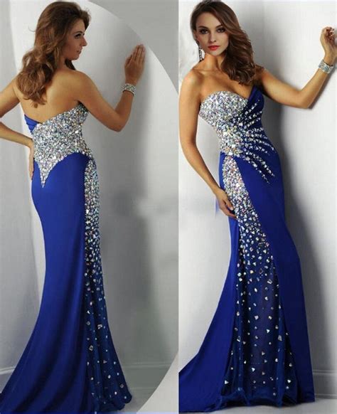 im159 new arrival sparkling sequins beaded crystal mermaid prom dress