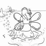 Fairy Water Surfnetkids Coloring sketch template