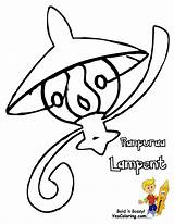 Pokemon Coloring Pages Chandelure Foongus Print Printables Clipart Mienshao Master Library Cherubi Bubakids sketch template