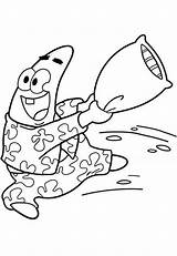Coloring Patrick Star Pajama Pages Printable Drawing Party Pillow Popular Getdrawings Coloringhome Comments sketch template