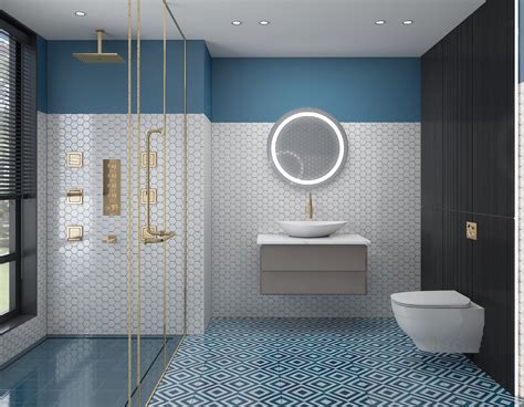 modern bathroom tile design