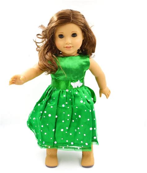 wholesale new green dot doll dress handmade doll clothes skirt 18 18