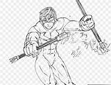 Grayson Nightwing sketch template