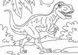 Kleurplaat Dinosaurus Tyrannosaurus sketch template
