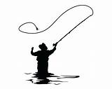 Rod Flies Fisherman Getdrawings Icon Clipground Webstockreview sketch template