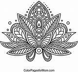 Lotus Colorear Zentangle Patrones Lis Bordados Ausmalen Páginas Doodle Lineales Buch Wenn Bordar Erwachsene Zen sketch template