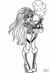 Monster Ghoulia Yelps Ausmalbilder Coloriage Ausmalbild Imprimer Drukuj sketch template