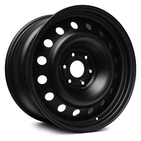 rt  steel wheel  lug  wheels black rims