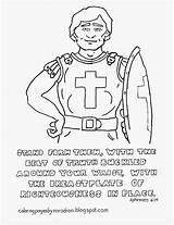 Breastplate Righteousness Ephesians Coloringpagesbymradron Bible Adron sketch template