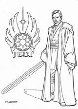Jedi Obi Wan Kenobi Hellokids sketch template
