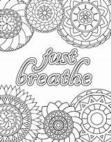 Coloring Stress Pages Relief Adult Adults Printable Anxiety Colouring Sheets Color Quote Anti Books Mandala Book Zen Help Find Inspirational sketch template