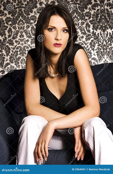Attractive Brunette Stock Image Image Of Tempting Pretty 2964941