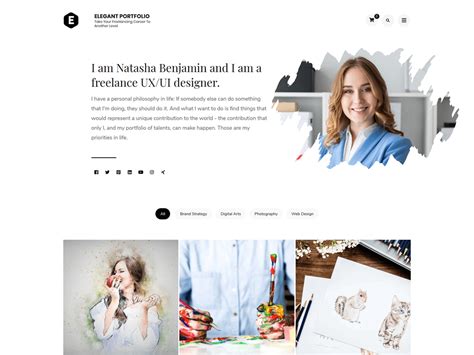 Elegant Portfolio Theme Wordpress Tiếng Việt