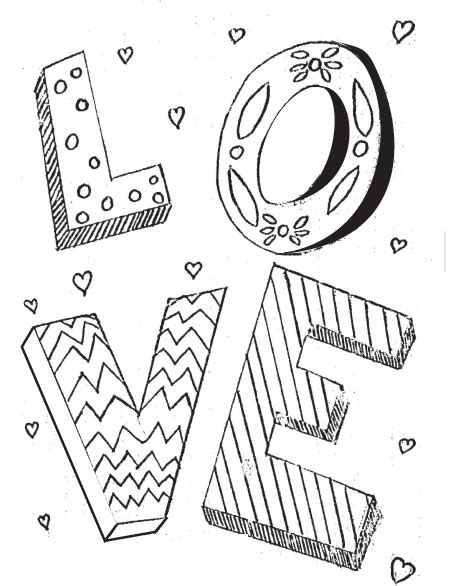 love coloring page love coloring pages valentine coloring pages