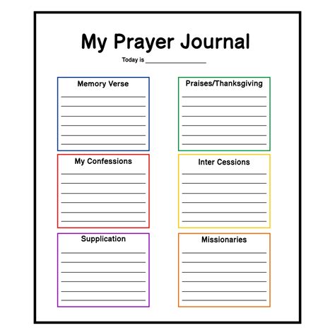 prayer sheets templates    printables printablee