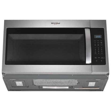 whirlpool wmhhs stainless steel  cu ft microwave hood combination  electronic