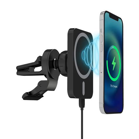 magnetic car mount  charging black  wireless