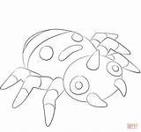 Coloring Spinarak Pages Pokemon Drawing Categories sketch template