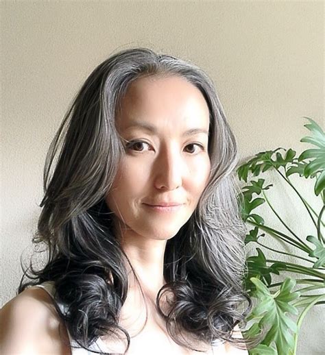 Mayuko Miyahara Japanese Gray Hair Style Lace Frontal Wig Natural