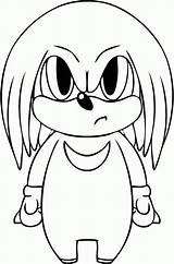 Coloring Knuckles Pages Sonic Clipart Library Clip Gif Popular sketch template