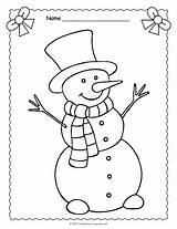 Snowman Coloring Worksheets Christmas Printable Pages Print Kids Choose Board sketch template