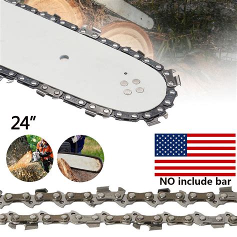 24 Chainsaw Saw Chain Blade 3 8 050 Gauge 84dl Replacement No Guide