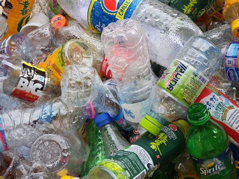 photo recycled plastic bottles bin bottle bottles