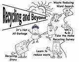 Waste Coloring Recycling Learn Garbage Glass Only Size sketch template