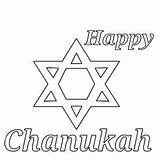 Chanukah Coloring Happy sketch template